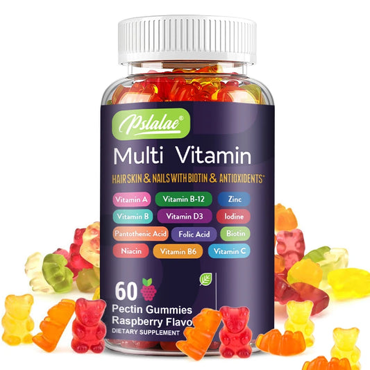 Multivitamin Gummies - with Vitamins and Minerals - Enhances Energy Levels, Immune Support, Antioxidant - 60 Gummies