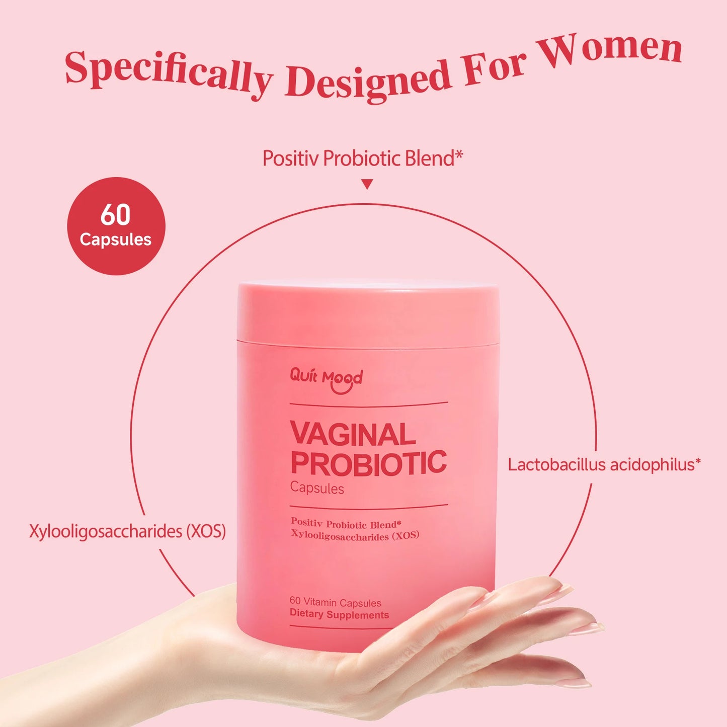 Probiotics for Women PH Balance with Probiotics and Lactobacillus Probiotic Blend - Women's Health Supplement - Promote Healthy