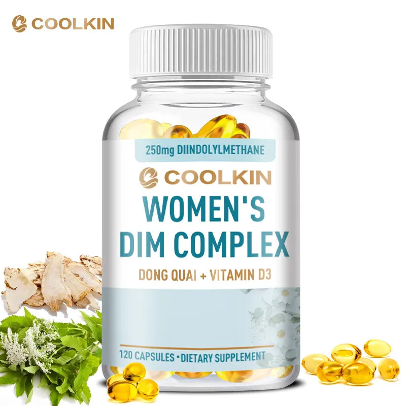 DIM Supplement - Balance Hormones, Support Menopause, Relieve Hot Flashes and Night Sweats - 120 Capsules